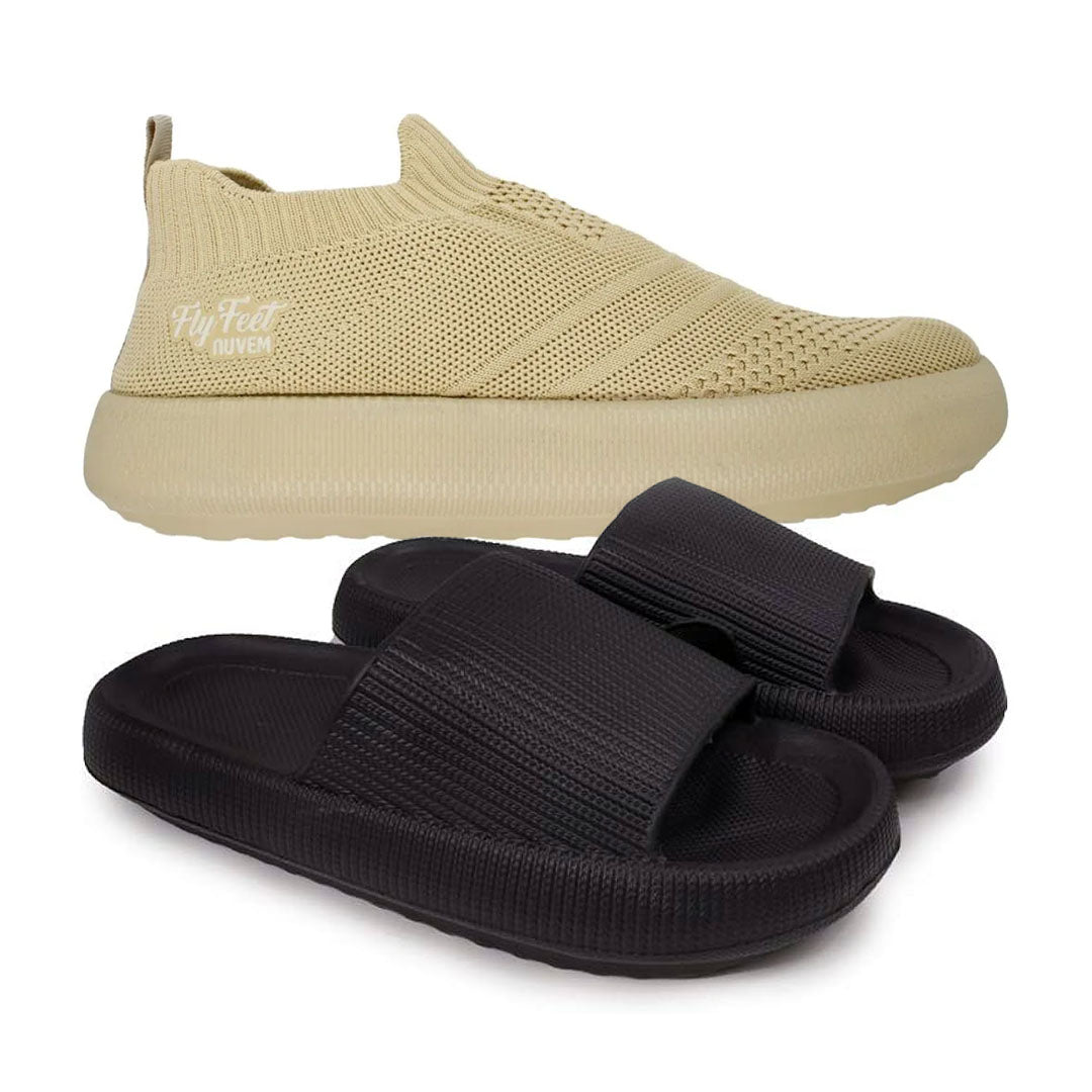 Compre 1 Leve 2 Tênis Nuvem + Chinelo Nuvem e Meia Inteligente - [Liquidação]
