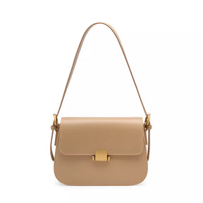 Bolsa de Ombro Crossbody Romena - Alça Curta e Ajustável | Detalhes Dourado