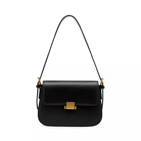 Bolsa de Ombro Crossbody Romena - Alça Curta e Ajustável | Detalhes Dourado